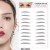 2020 New arrival 4D imitation ecological Water Transfer Temporary Eyebrow Tattoo Sticker