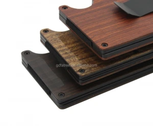 2020 promotional wooden cardholder multiple wallet