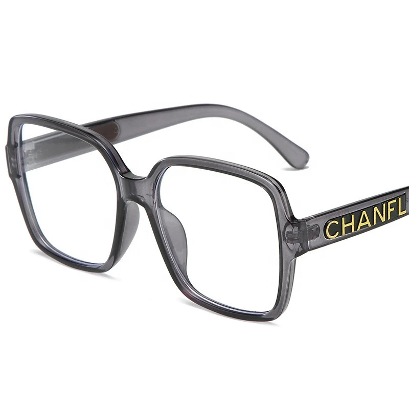 2020 Ready Goods High Quality Logo Clear Men Wholesale Women PC Square Optical Frame Spectacle Eyeglasses Frames Eyewear 3849