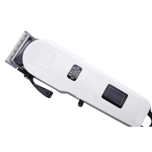 2020 Stainless Steel Salon LCD Display Charging Electric Hair Trimmer Professional Clipper