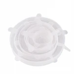 2021 Hottest Silicone Lids Elastic 6 Packs Silicone Round Shape Stretch Lids Silicon Cap Saveware Set for Food Cover
