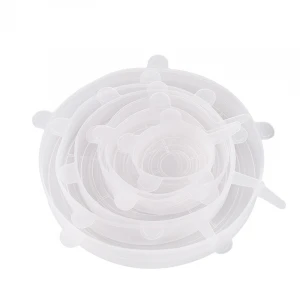 2021 Hottest Silicone Lids Elastic 6 Packs Silicone Round Shape Stretch Lids Silicon Cap Saveware Set for Food Cover