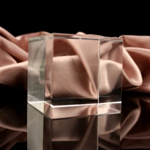2021 K9 Clear Blank Crystal Glass Cube/3d laser crystal cube paperweight/2d photo crystal glass craft for anniversary souvenir