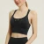 Import 2021 Top Quality Halter Neck Workout Cropped Tops Yoga Bra Fitness Push up Sports Bra Women Open Back Fitness Bra Accept Custom from China