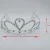 Import 2022 Hot Sale New High Quality Queen Crown Silver Bridal Pageant Tiara Pageant Miss Universe Crown from China
