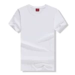 2022 Summer Round Neck Women White T Shirt Short-Sleeved Mens 100% Cotton T-Shirt