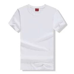 2022 Summer Round Neck Women White T Shirt Short-Sleeved Mens 100% Cotton T-Shirt