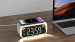2023 Hot Wireless charger FM radio versatile 15W wireless fast charger with LED nightlight speaker