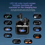 2024 new design V8 LCD Touch Screen display Headset Auriculares Inalambricos Tws Earbuds Earphone Wireless Headphones