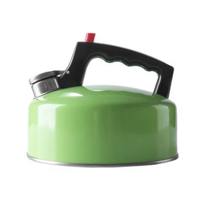 2.0L red paint stainless steel whistling tea kettle