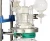 2L Small lab jacketed glass reactor price with glass bottle