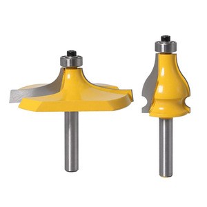 2pcs 8mm Shank YG6 carbide blade Classical table edge and moulding router bits for handrail Carpentry cutting tools