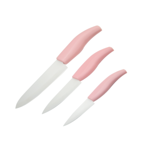 3 PCS Promotional Gift Ceramic Cheese Bread Cooking kitchen Knife Set