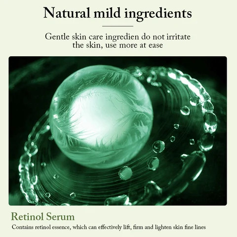 30Ml Transparent Anti Aging Retinol Serum With Hyaluronic Acid And Collagen Suit For Night Use