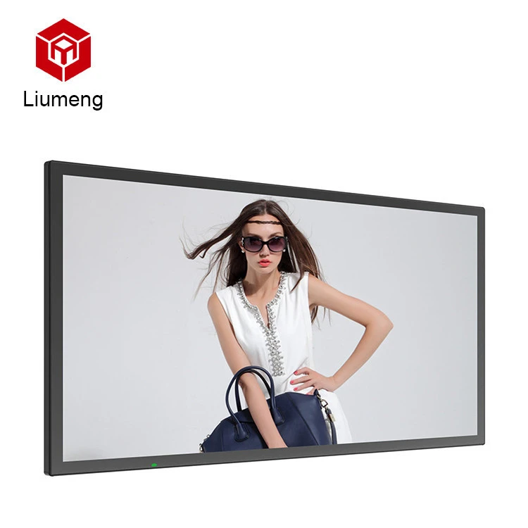 32- 65 inch infrared touch advertise led tv support wifi 4g advertisement tuch screen wall mounted