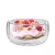 Import 350ml heat resistant pyrex clear kitchen restaurant double wall borosilicate glass fruit salad bowl from China