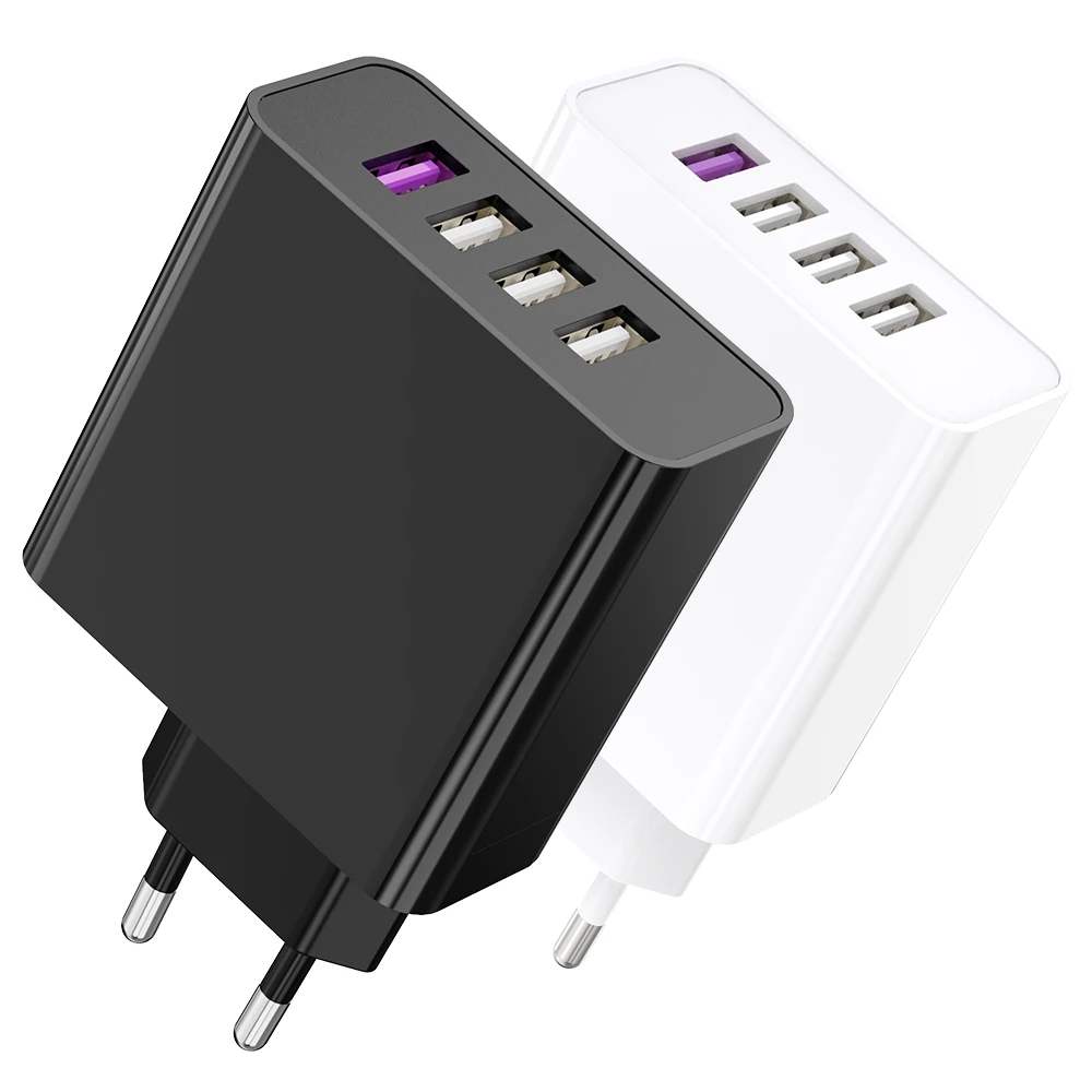 35W Quick Charge 3.0 USB Charger 4 Port USB Fast Wall Charger for Mobile Phone