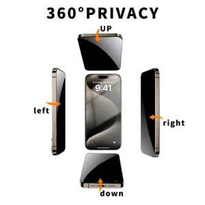 360° Privacy Tempered Glass For Iphone 16 15 Promax for Apple iPhone 14 13Pro 2024 New Arrival Anti-Peep Anti Spy Glass