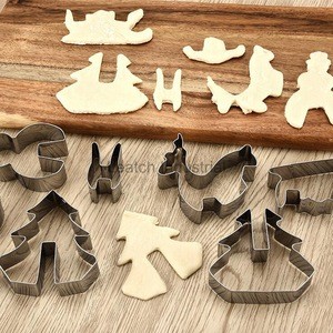 3d christmas stainless steel cookie cutter set