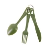 3pcs Camping Travel Cutlery Set Plastic Flatware Set Durable Camping Utensils