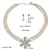 Import 45 + 6 cm 85g Latest Fashion 2 Layered Bridesmaid Pearl Necklace Jewelry Set from China