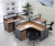 Import 45mm thickness 4 seat office workstation partition office desk workstation from China