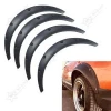 4PCS Black ABS Plastic Wheel Fender Trim Protector Cover Extension JDM Car Eyebrow Wide Body Universal Wheel Arch Fender Flares