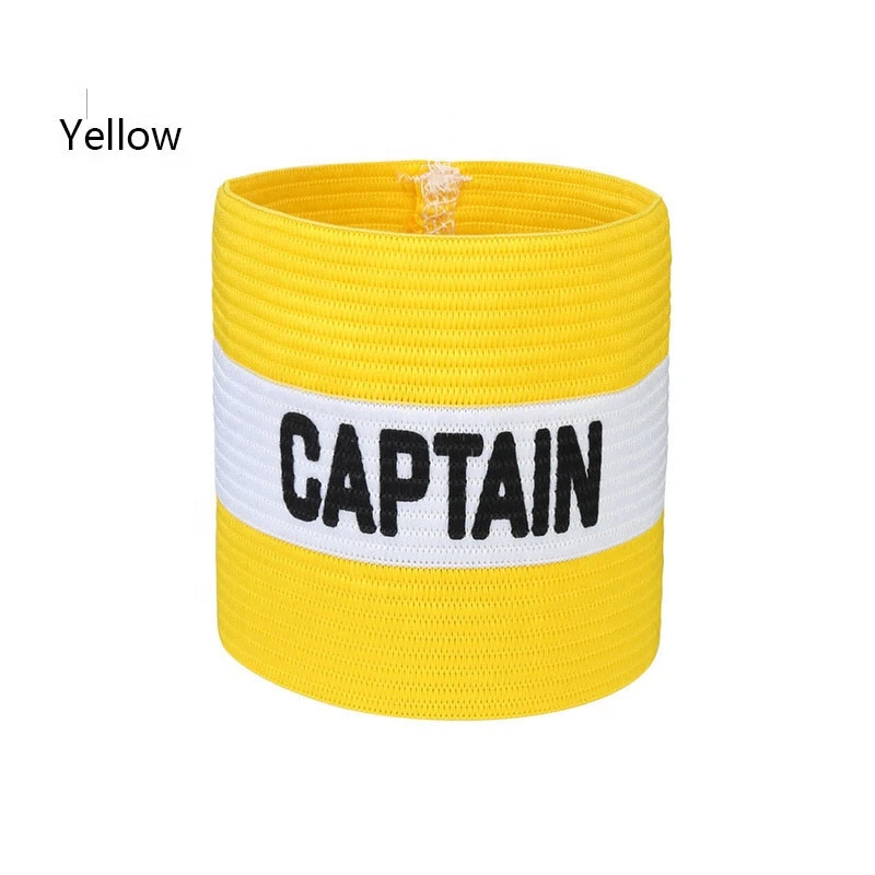 5 Rich Colors  Football Training Supplies Captain Armband Good Elasticity Ventilation Soccer Arm Band Team Sports Equipment