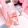 550ml Fashion Cute rainbow unicorn Sports Water Bottle Milk Box plastic portable my drinking bottle