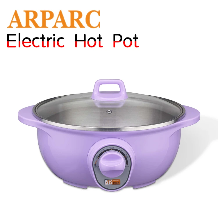 5L Kitchen Large Thermal Pot Portable Electric Skillet Hotpot Cooking Pot