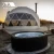 Import 5M 6M 7M Aluminium Frame Transparent Geodesic House Glamping Dome Tent from China