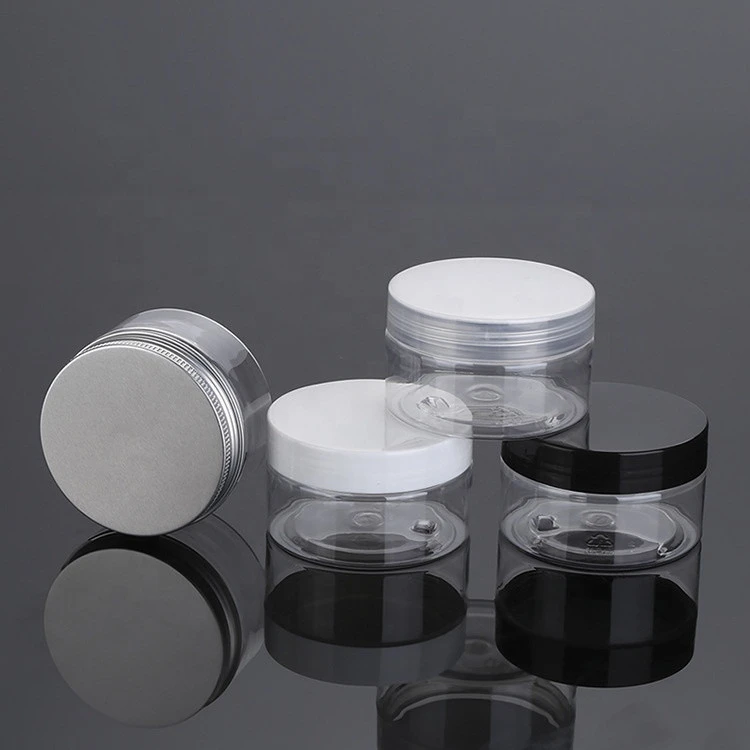 5ml 10ml 15ml 30ml 50ml 60ml 100ml 200ml Pet PP white clear plastic lip scrub container for cosmetic cream jars