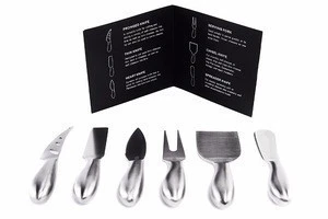 6-Piece Complete Stainless Steel Cheese Knives Set Tool