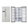 601L Home And Hotel Use Frost Free Two Sided Door Fridge Side By Side Refrigerator With Ice Maker