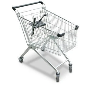 60L  professional supermarket shopping cart trolley