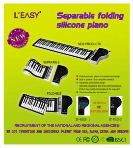 61 Keys roll up piano/ electronic musical instrument keyboard / portable electronic piano keyboard