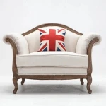 62217 Modern American style Furniture Genuine single color fabric/leather Sofa