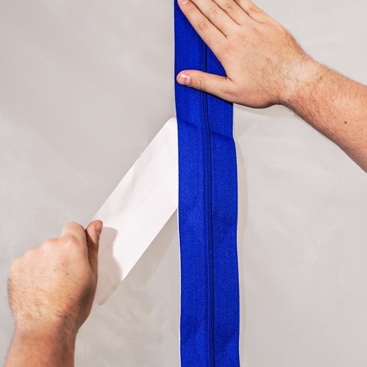 7ft 213cm Adhesive Zipper for Dust Barrier Cleaning and Restoration