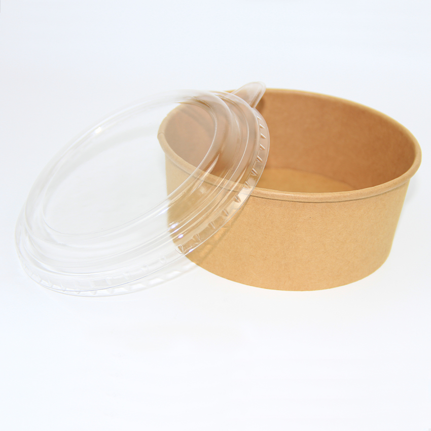 Buy 750ml 850ml 900ml Kraft Disposable Paper Salad Bowl For Light Food ...