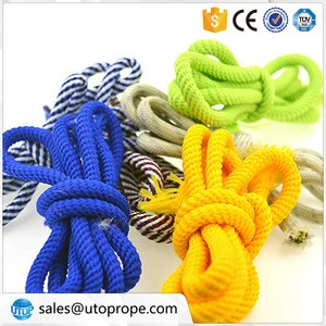 7mm 9 m 6 color Woven Polyester Fiber Elastic Rope for Craft Project
