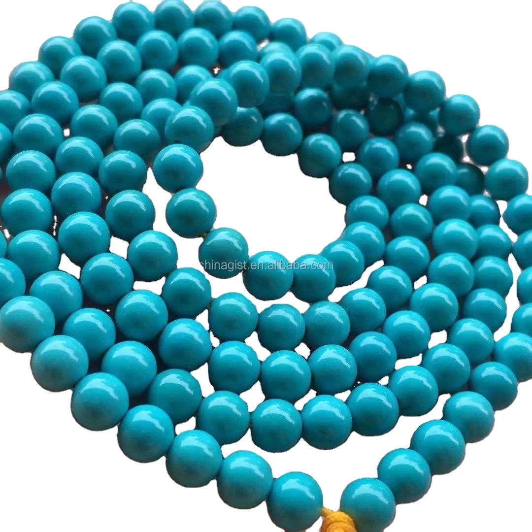 8mm Natural Gemstone Bangles Healing Stone Beads Bracelets Turquoise For Women Jewelry