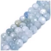 8mm Natural Stone Aquamarine Gemstone Faceted Loose Beads