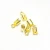 Import 9mm cable imitation gold wire rope end cap from China