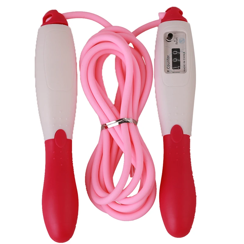 adjustable fast speed counting jump skip rope fitness skipping rope bundle jumping rope 14mm