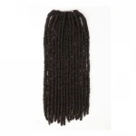 Afro Dreadlocks Sister Locks Braid Hair Extension Brown Ombre Crochet Braids 80 Strands 20 inch Reggae Synthetic Hair For Women