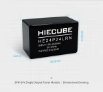 Agent 24W Single output power module HE24P24LRN Industrial grade AC DC power module HIECUBE