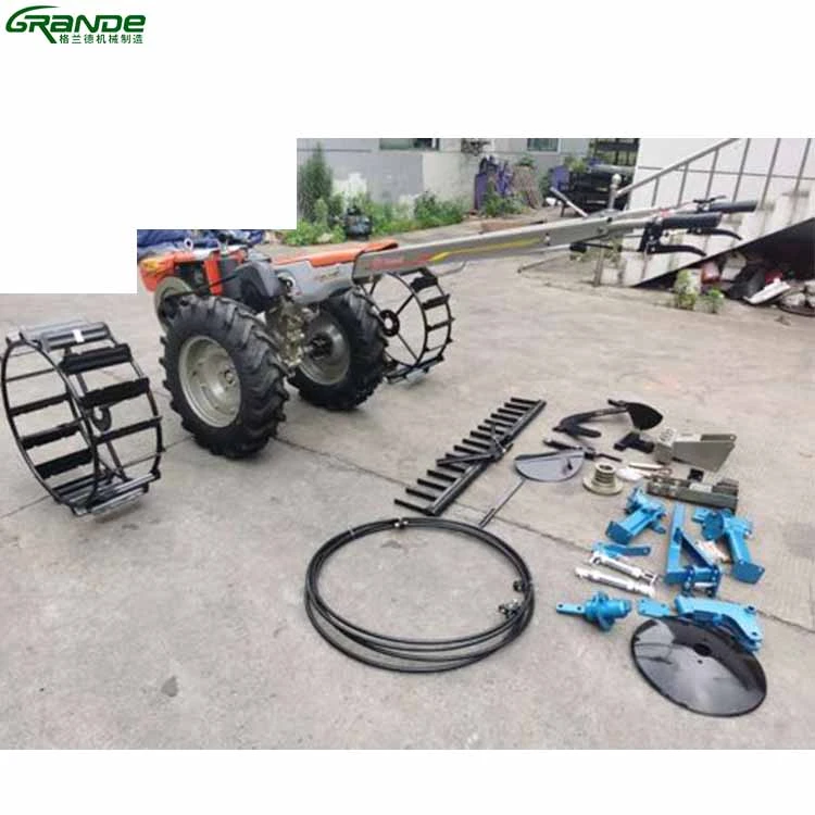 agricultural machinery small manual walking hand tractor