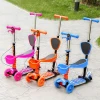  china factory wholesale cheap price high quality foot 3 wheel kick kids scooter 5 in 1