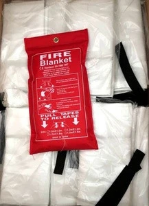  China Fire Retardant Emergency Woven Fiber Glass Fire Blanket