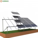 Aluminium Solar Panel Wall Mounting Screw Systems Structure